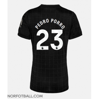 Billige Fotballdrakt Tottenham Hotspur Pedro Porro #23 Replika Bortedrakt Dame 2025-26 Kortermet